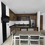 Angelina 28 Beachfront And Family Apartments - Modern And Relaxing Long Stays - 20 Min From Cancun Airport