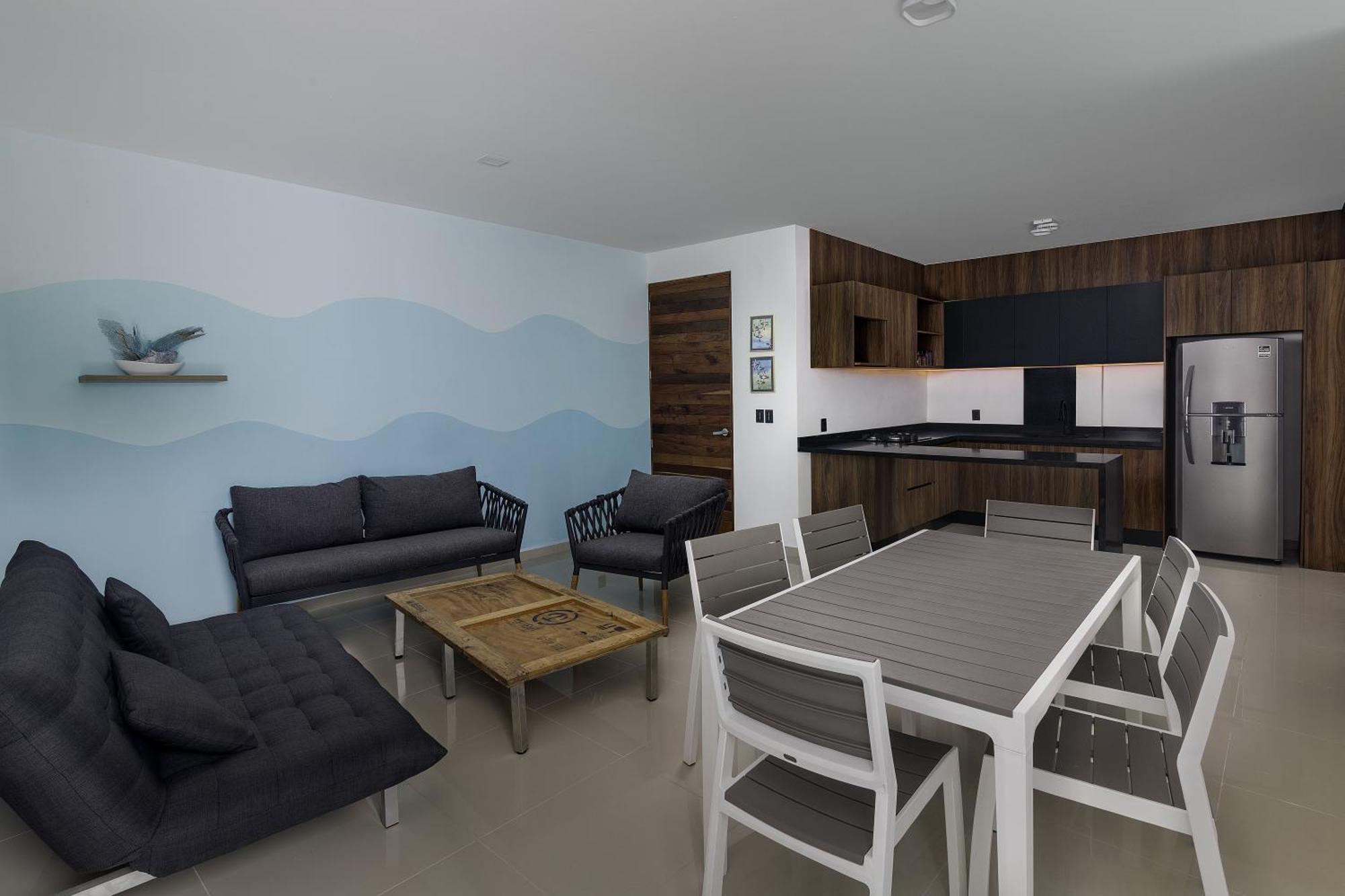 Angelina 28 Beachfront And Family - Modern And Relaxing Long - 20 Min From Cancun Airport Apartment