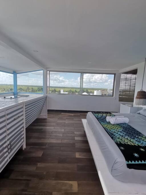 Apartamento Bonita Con Pequena Piscina A Aire Libre Puerto Morelos