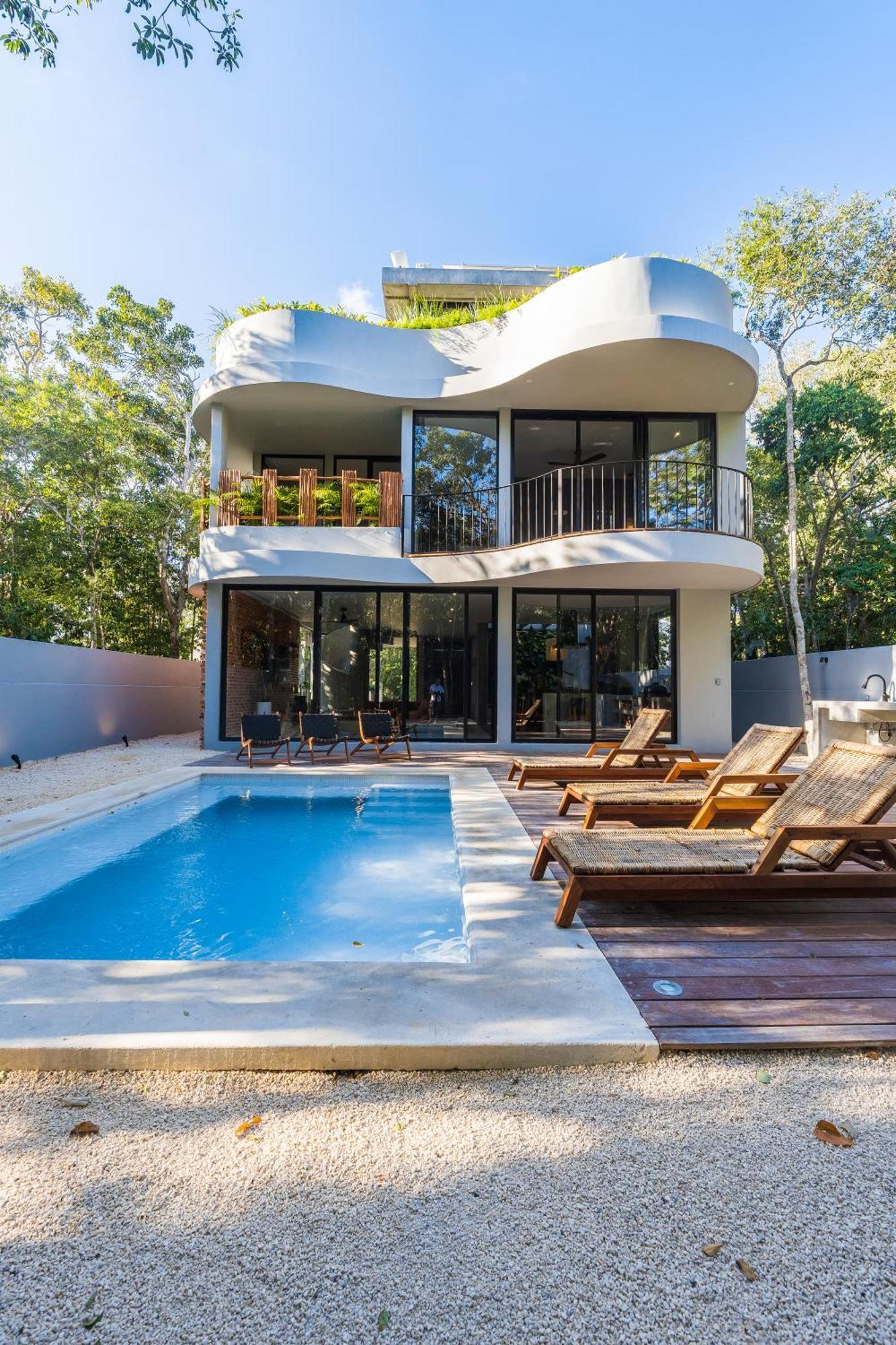 Villa Luxury 4br Eco 10ppl Outdoor Pizza Oven - Private Pool & Jacuzzi Tulum