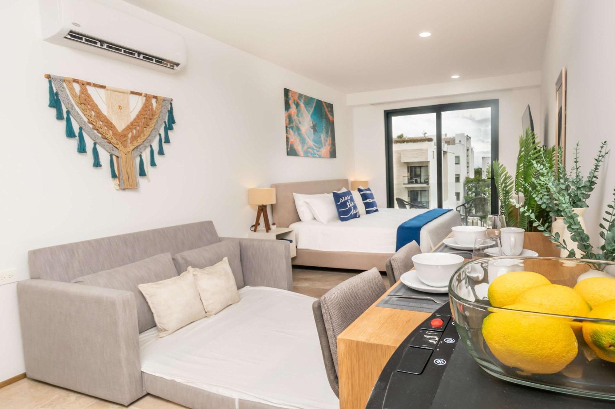 Chic Studio, Oceanview Roof Pool, Balcony, Gym Casa de férias