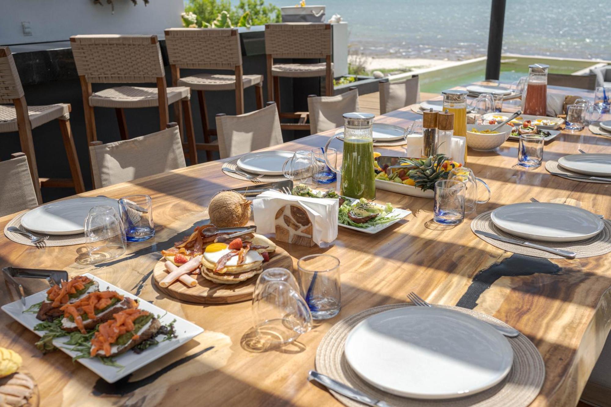 Beachfront Luxury With Pool With Private Cooker & Staff Villa *