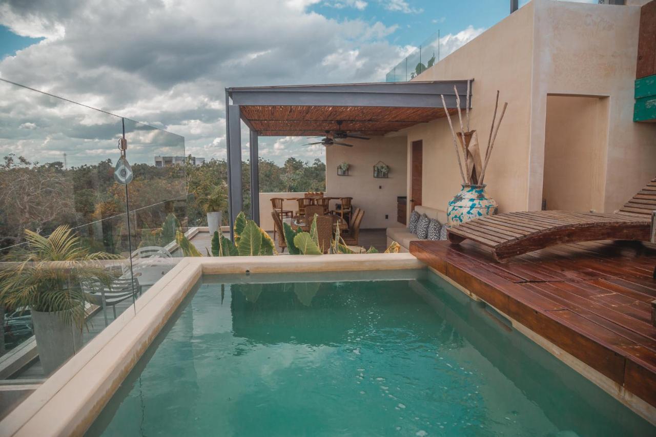 Apartment Kataleya By Zaazil - New Luxury Amazing Combo For Up To 20 People - Penthouse Aptartment , Private Pool, Terrace , Roof And Hot Tub In Luum Zama In The Jungle *