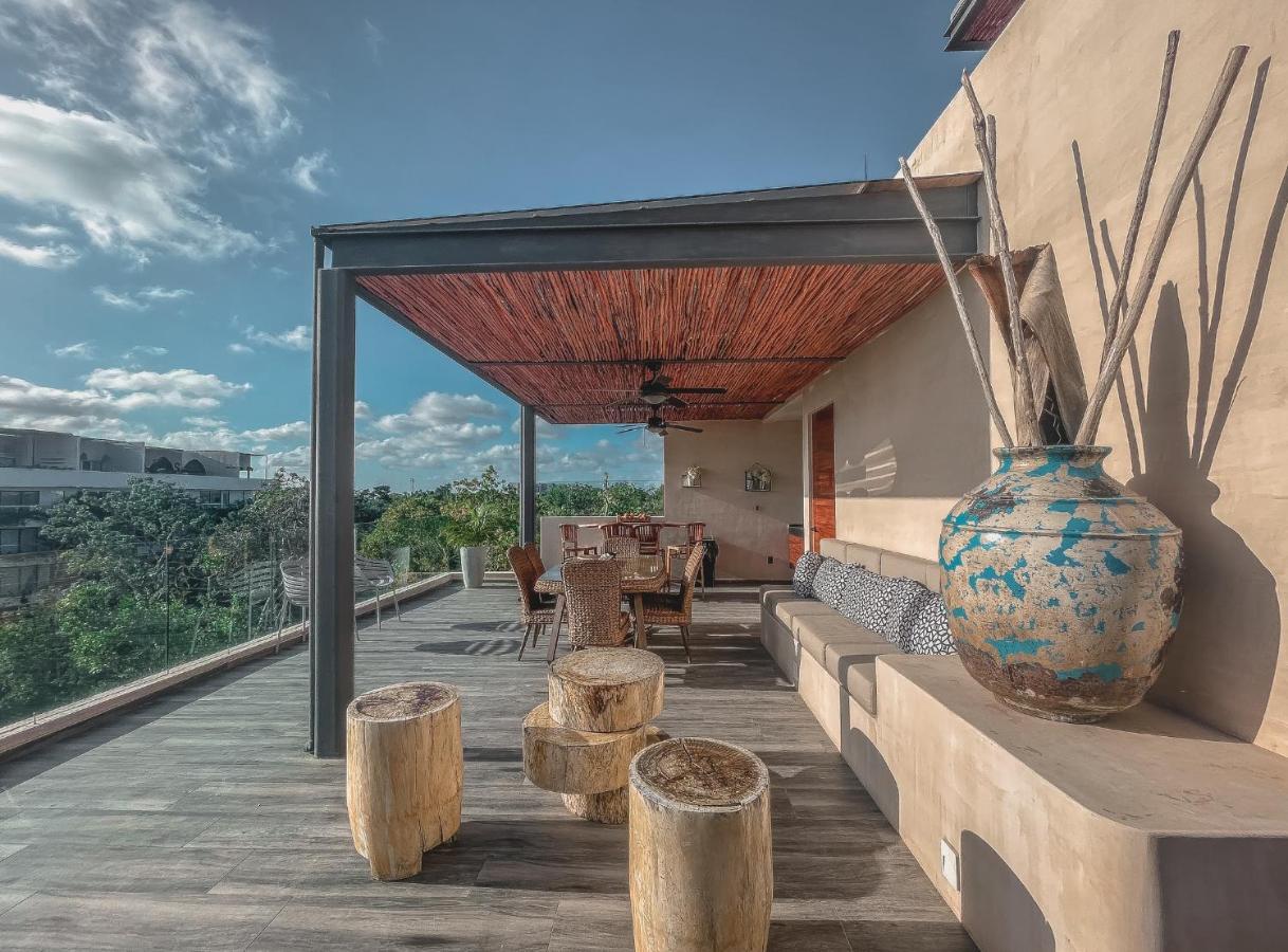 Kataleya By Zaazil - New Luxury Amazing Combo For Up To 20 People - Penthouse Aptartment , Private Pool, Terrace , Roof And Hot Tub In Luum Zama In The Jungle Apartment Tulum