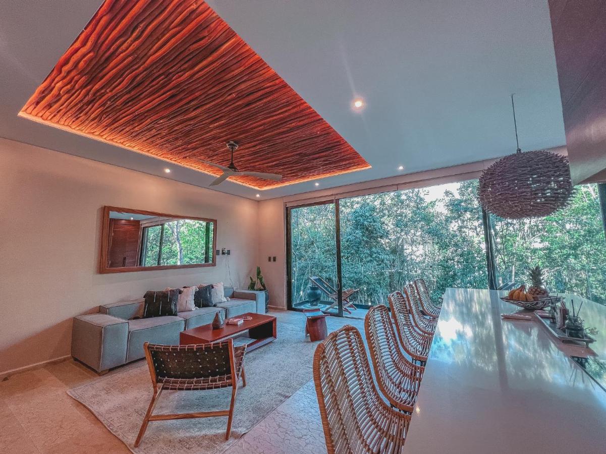 Apartment Kataleya By Zaazil - New Luxury Amazing Combo For Up To 20 People - Penthouse Aptartment , Private Pool, Terrace , Roof And Hot Tub In Luum Zama In The Jungle Tulum