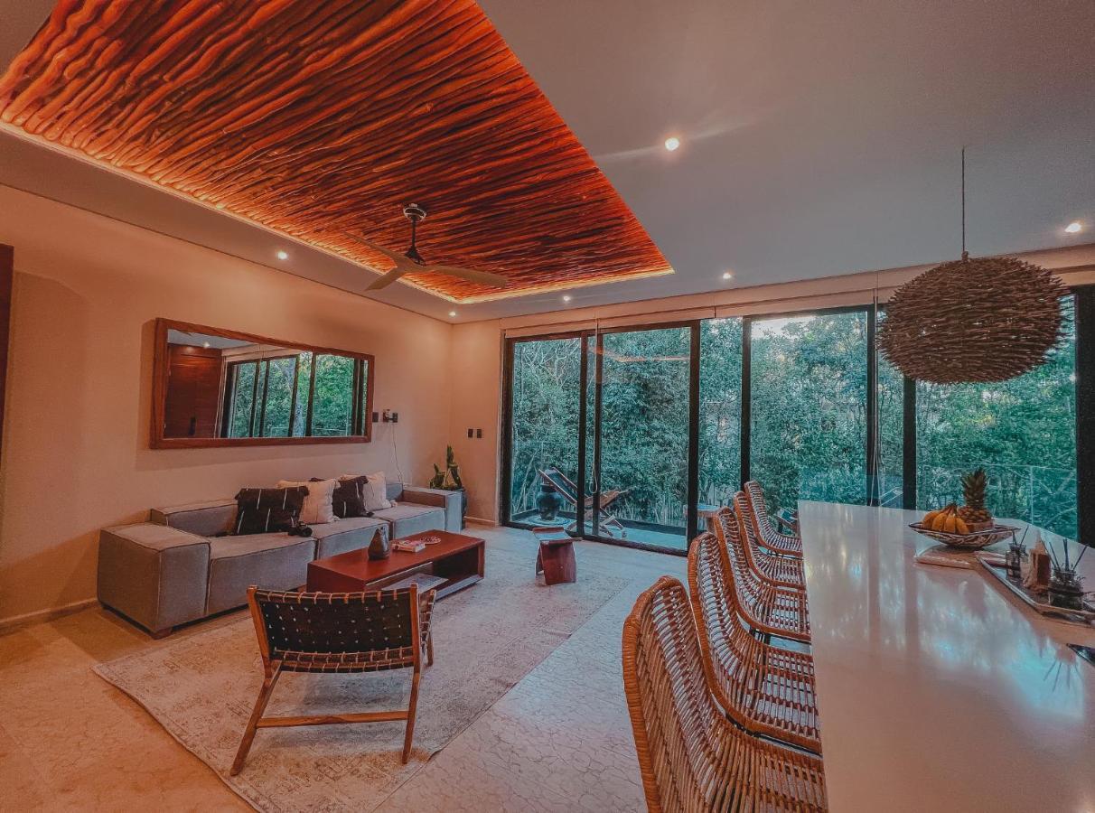 Kataleya By Zaazil - New Luxury Amazing Combo For Up To 20 People - Penthouse Aptartment , Private Pool, Terrace , Roof And Hot Tub In Luum Zama In The Jungle Apartment