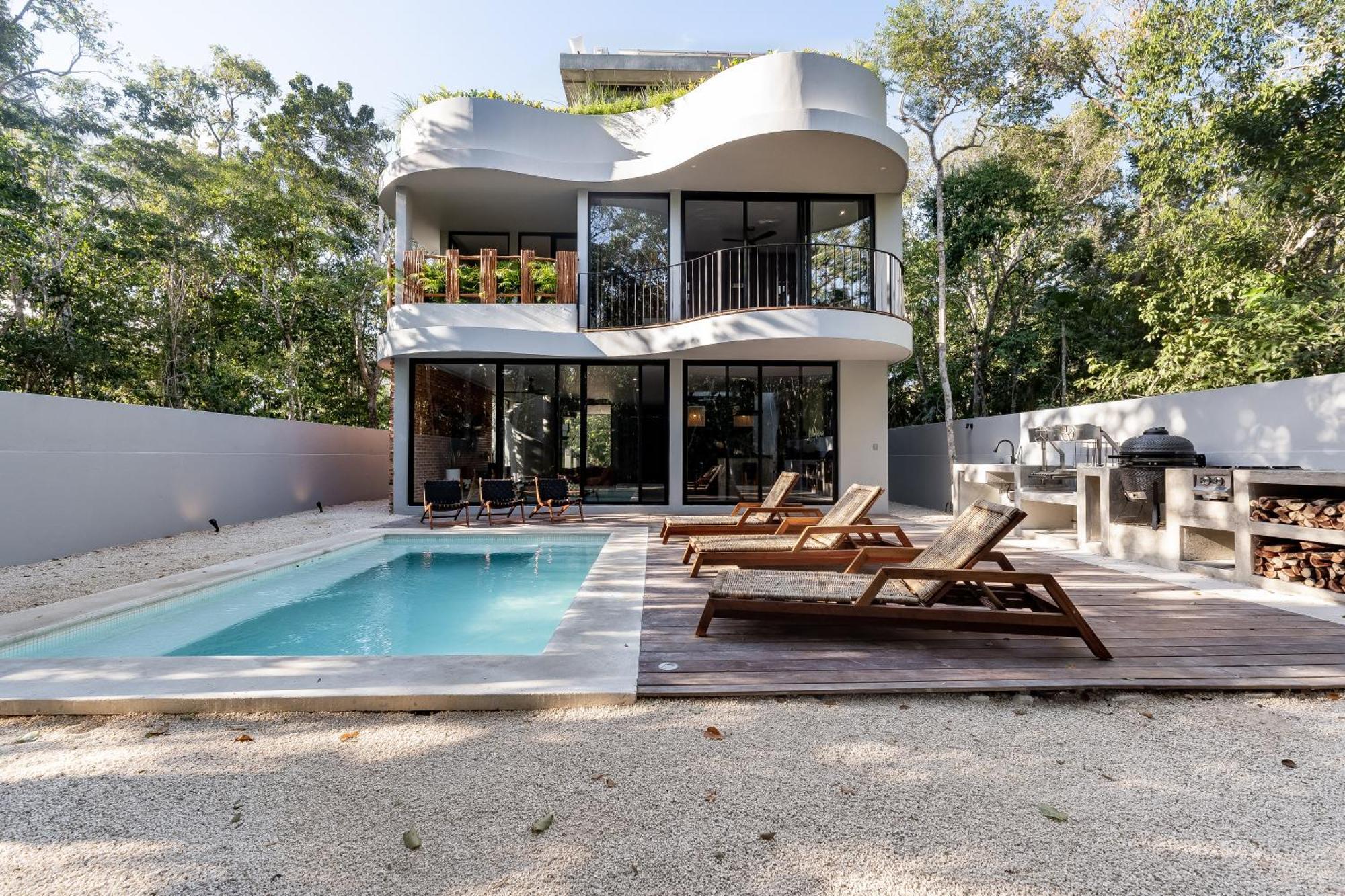 Luxury 4br Eco 10ppl Outdoor Pizza Oven - Private Pool & Jacuzzi Villa Tulum