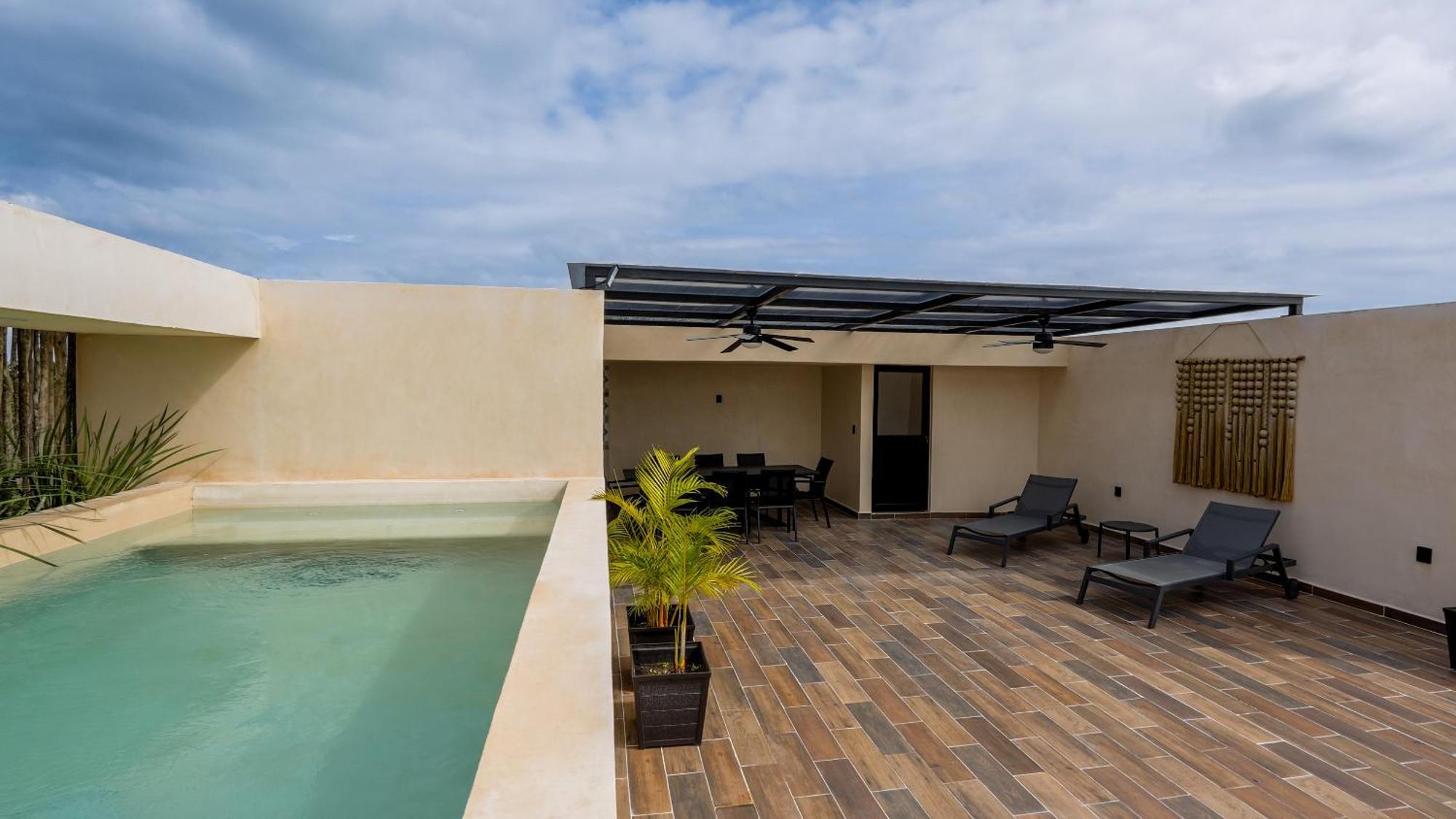 Sunset Serenity - Amply Private Terrace & Pool & Gym & Club Access * Tulum