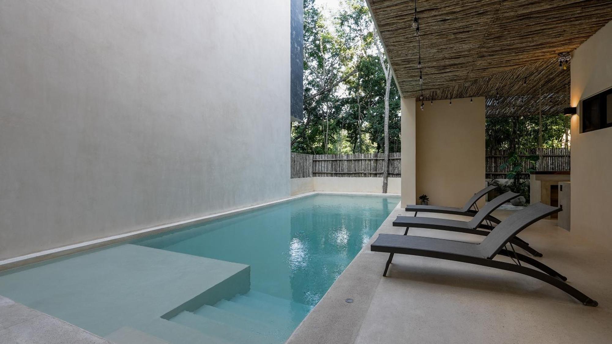 Sunset Serenity - Amply Private Terrace & Pool & Gym & Club Access Tulum