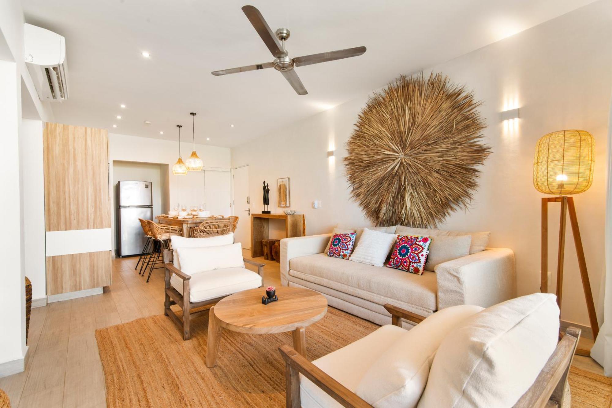 Apartment Cozy & New 2br Rooftop, Central, 10min To Playa del Carmen